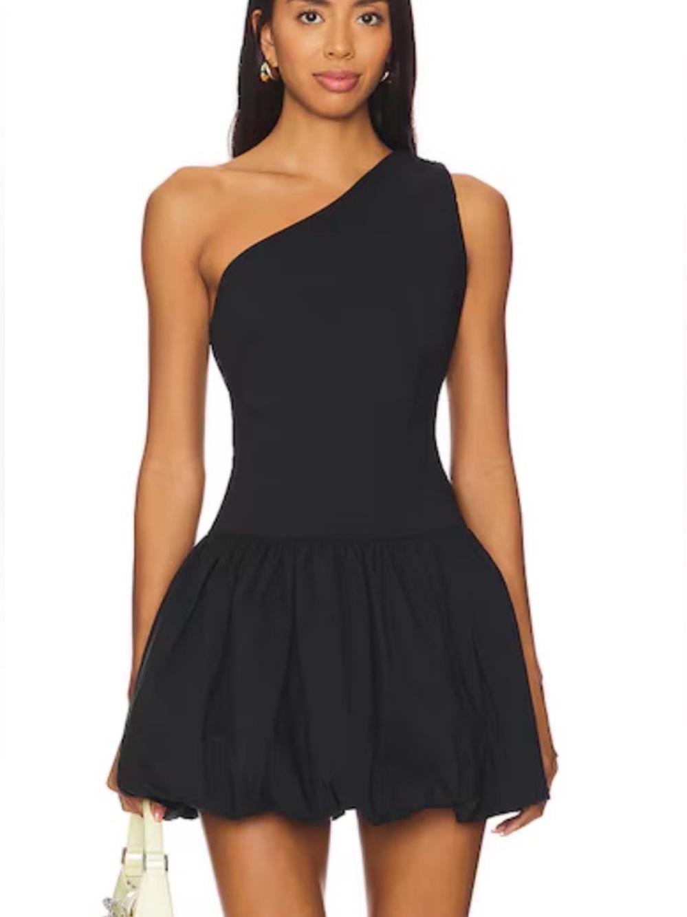 One-Shoulder Black Mini Dress - Elegant Women's Cocktail Dress
